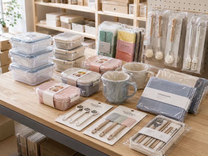 日用品・雑貨・POP・玩具のシュリンク加工イメージ